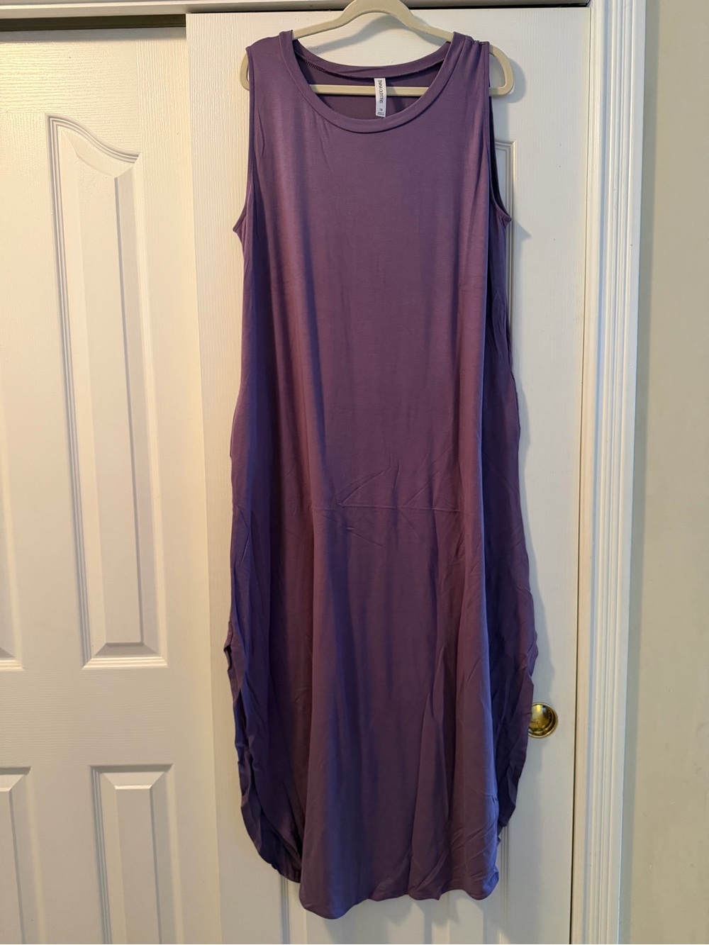 Zenana Outfitters Sleeveless Purple Maxi Dress - Casual Tank Style